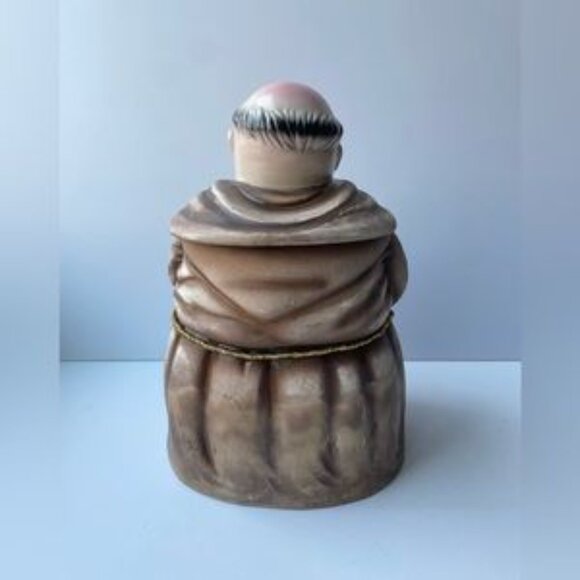 Vintage 1950s GiftCraft Monk “Thou Shalt Not Steal” Cookie Jar Collectible, 9.5” - Picture 2 of 5